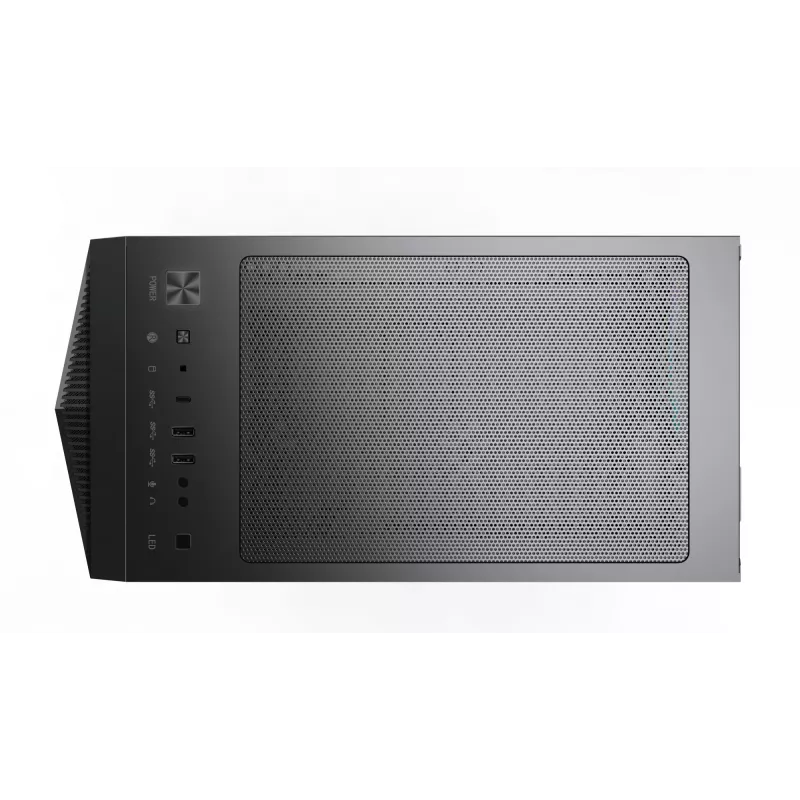 MSI MPG GUNGNIR 110R Case per computer gaming Mid Tower nero, USB 3.2 Gen2 Type C, 4x ventola ARGB 120mm, Mystic Light Sync, scheda di controllo ARGB da 1 a 6, 2x pannelli in vetro temperato, ATX, mATX, mini-ITX
