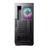 MSI MPG GUNGNIR 110R Case per computer gaming Mid Tower nero, USB 3.2 Gen2 Type C, 4x ventola ARGB 120mm, Mystic Light Sync, scheda di controllo ARGB da 1 a 6, 2x pannelli in vetro temperato, ATX, mATX, mini-ITX