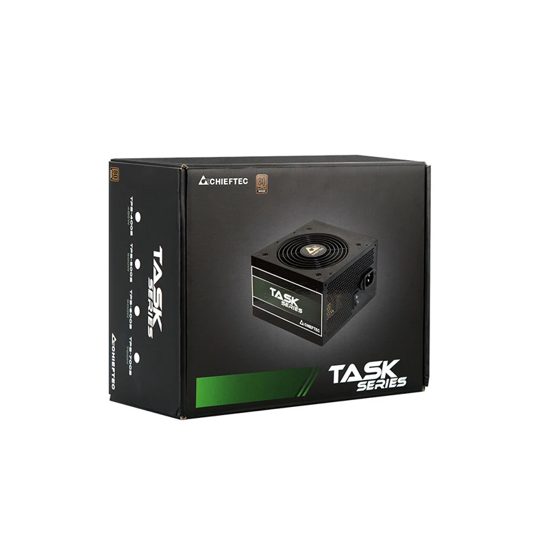 Chieftec Task TPS-500S Alimentatore 500 W 24-Pin ATX ATX nero