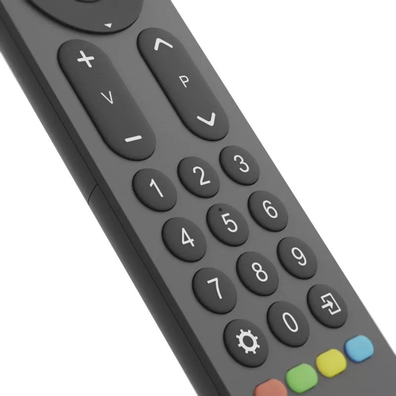Hama 00221056 telecomando universale per TV 2in1, IR, tasti grandi, programmabile, nero
