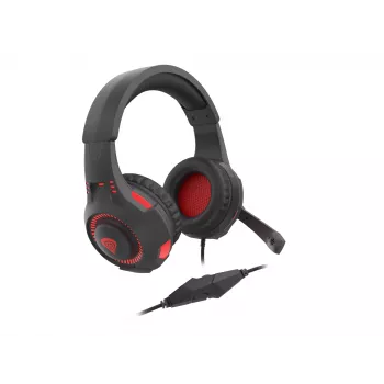 GENESIS Radon 210 headset gaming con filo con archetto USB Type-A nero, rosso