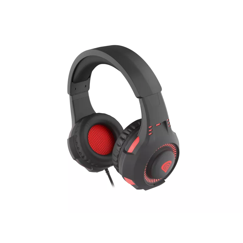 GENESIS Radon 210 headset gaming con filo con archetto USB Type-A nero, rosso