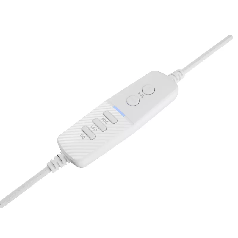 GENESIS Neon 764 headset gaming con filo con archetto USB Type-A bianco