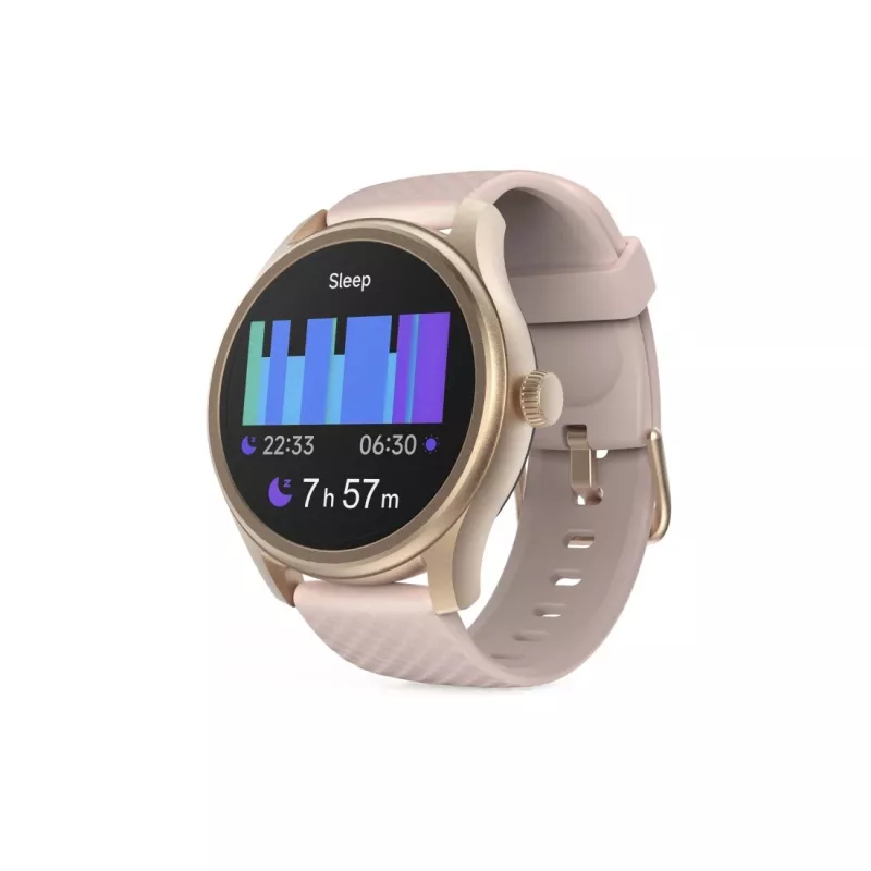 Hama Smartwatch 5010, monitoraggio del sonno, rotondo, impermeabile, 1,38 inch , rosa (00178616)