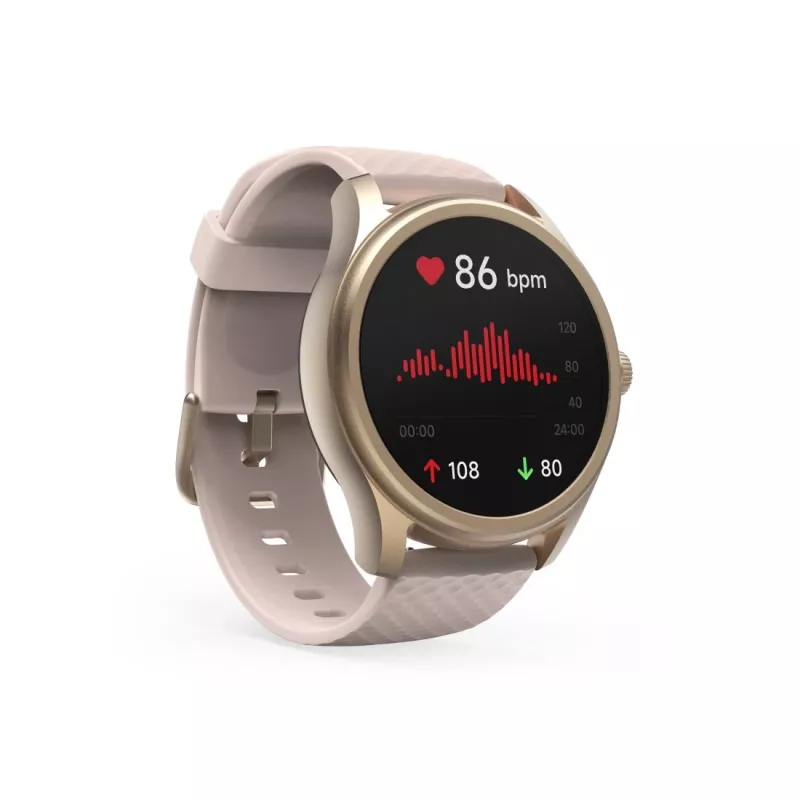Hama Smartwatch 5010, monitoraggio del sonno, rotondo, impermeabile, 1,38 inch , rosa (00178616)