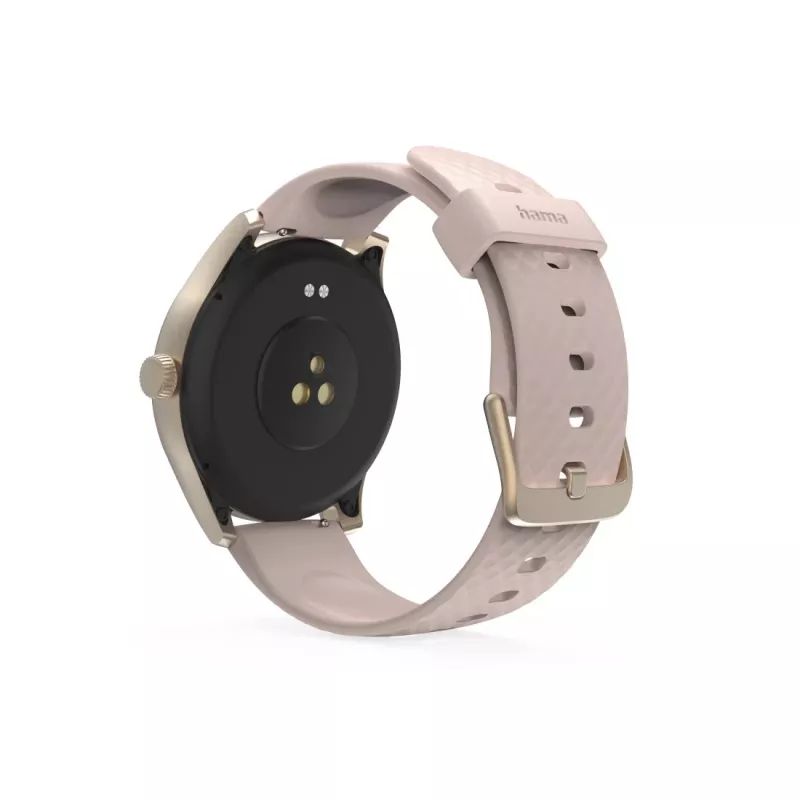 Hama Smartwatch 5010, monitoraggio del sonno, rotondo, impermeabile, 1,38 inch , rosa (00178616)
