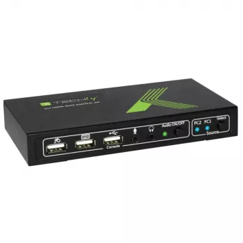Techly 2x1 USB HDMI 4Kx2K IDATA KVM-HDMI2U switch KVM nero