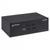 Switch KVM Manhattan 4 porte 4K@30Hz USB-A audio mic