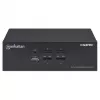 Switch KVM Manhattan 4 porte 4K@30Hz USB-A audio mic
