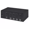 Switch KVM Manhattan 4 porte 4K@30Hz USB-A audio mic