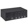 Switch KVM Manhattan 4 porte 4K@30Hz USB-A audio mic