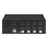 Switch KVM Manhattan 4 porte 4K@30Hz USB-A audio mic