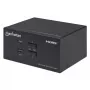 Switch KVM Manhattan 2 porte 4K HDMI USB audio controllo di 2 computer