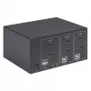 Switch KVM Manhattan 2 porte 4K HDMI USB audio controllo di 2 computer