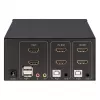 Switch KVM Manhattan 2 porte 4K HDMI USB audio controllo di 2 computer
