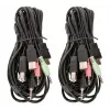 Switch KVM Manhattan 2 porte 4K HDMI USB audio controllo di 2 computer
