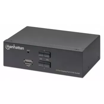 Switch KVM Manhattan DisplayPort 1.2 2 porte 4K@60Hz USB-A audio