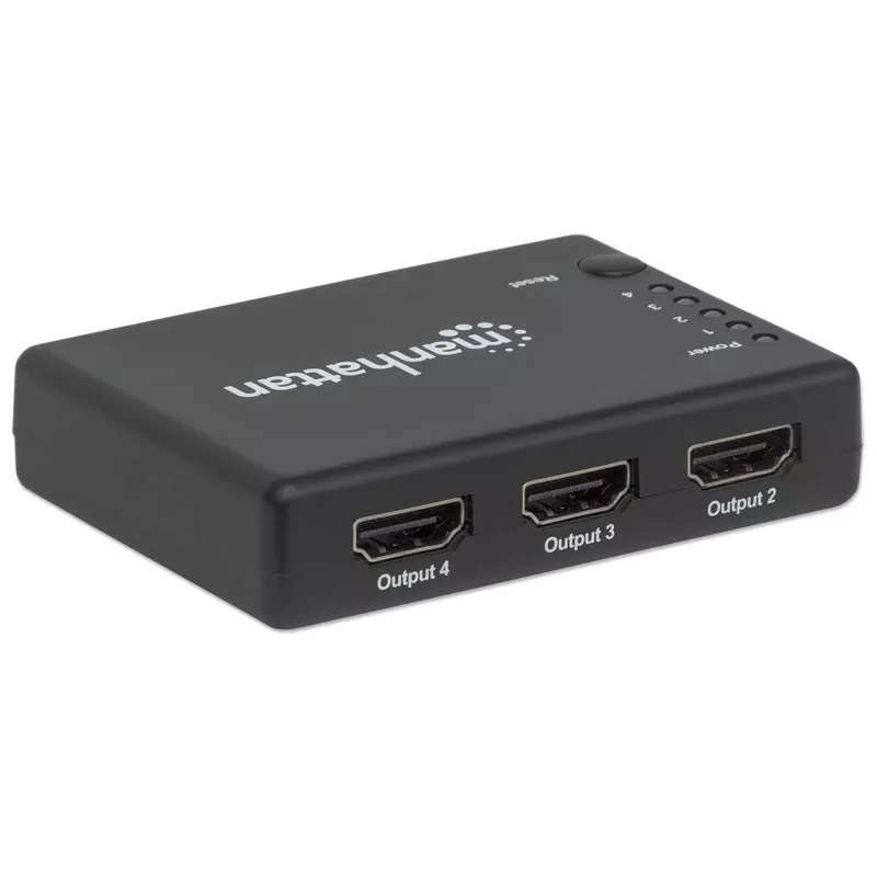 Splitter HDMI Manhattan 4 porte compatto