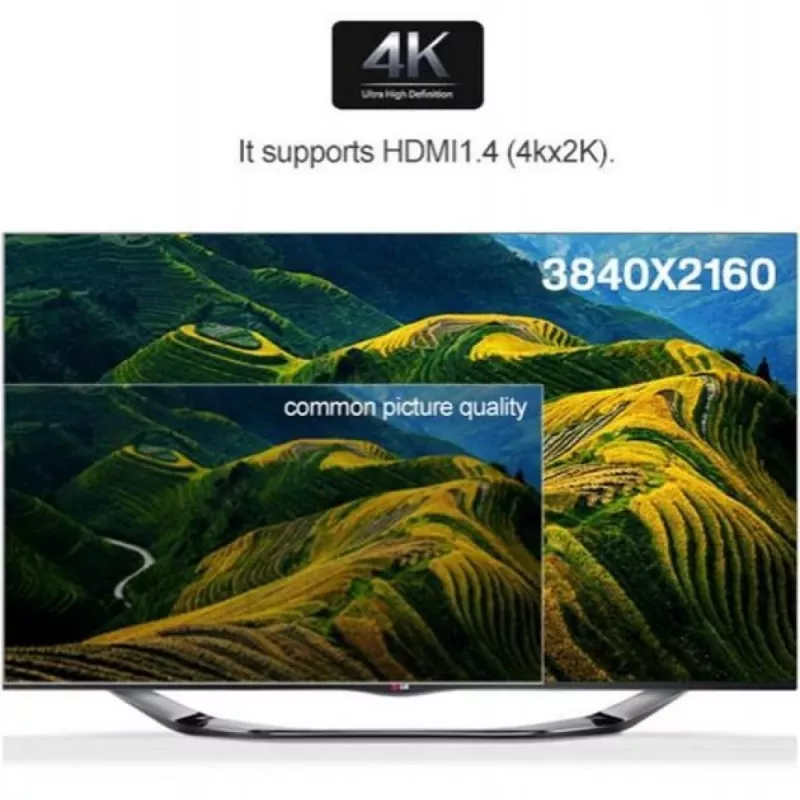 Splitter HDMI 2.0 Techly IDATA HDMI2-4K8, 8 porte, 4K UHD, 3D, in metallo, nero