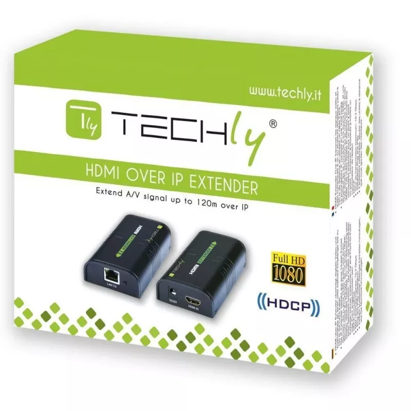 Techly ricevitore aggiuntivo per amplificatore / splitter HDMI Over IP IDATA EXTIP-373R