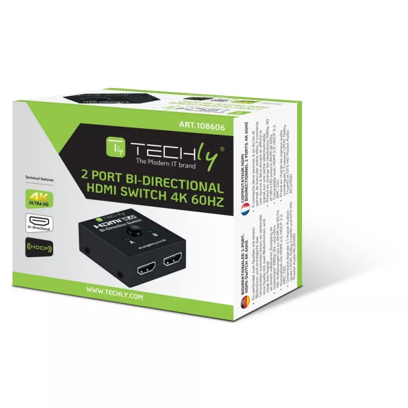 Switch video HDMI Techly 108606