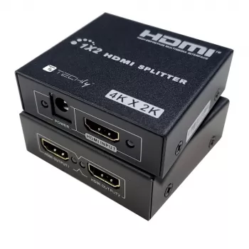 Splitter video Techly IDATA HDMI-4K230 2x HDMI 3840x2160 nero