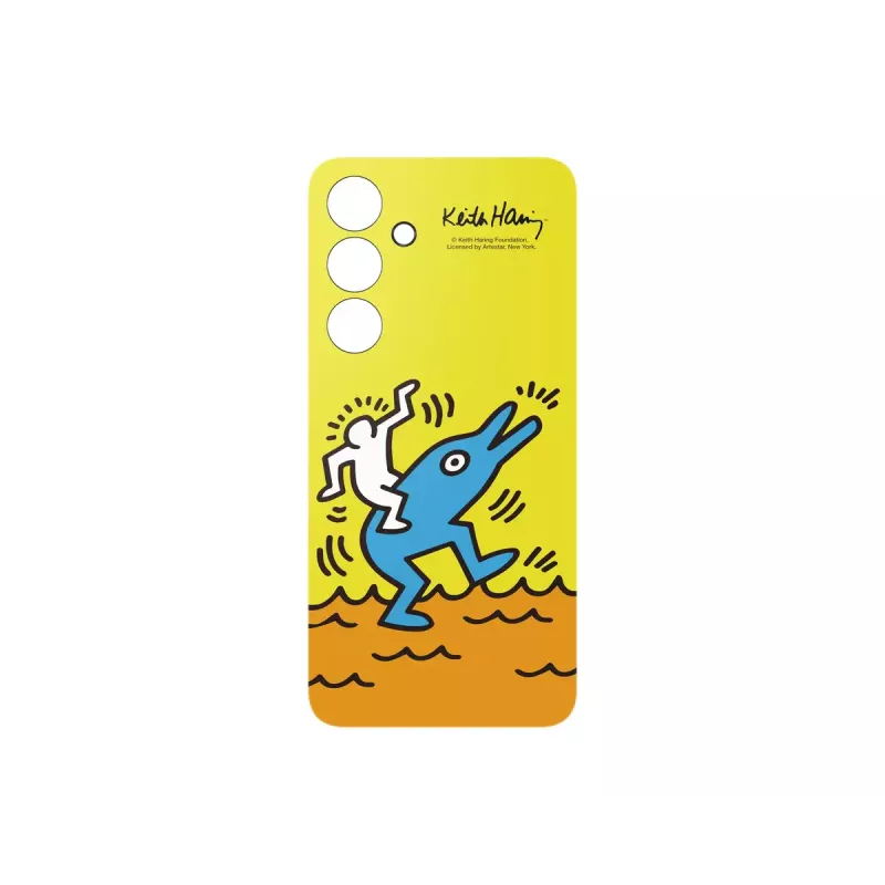 Cover Samsung Keith Haring Flipsuit Case per S24 FE giallo