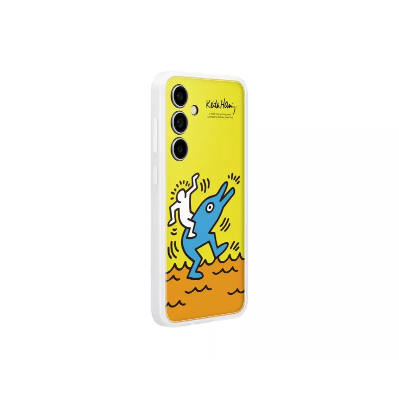 Cover Samsung Keith Haring Flipsuit Case per S24 FE giallo