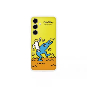 Cover Samsung Keith Haring Flipsuit Case per S24 FE giallo