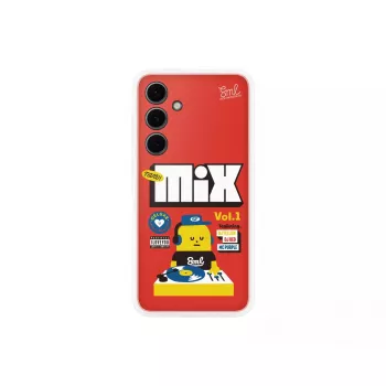 Cover Samsung Sticky Monster Lab Flipsuit Case per S24 FE rosso