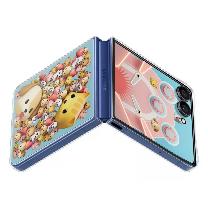 Cover Samsung Galaxy Z Flip7 trasparente monocromatico