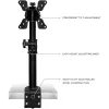 Techly ICA-LCD 500BK supporto da scrivania per monitor 13–30 pollici (76,2 cm), fino a 15 kg, VESA 75x75/100x100, nero
