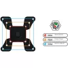 Techly ICA-LCD 500BK supporto da scrivania per monitor 13–30 pollici (76,2 cm), fino a 15 kg, VESA 75x75/100x100, nero
