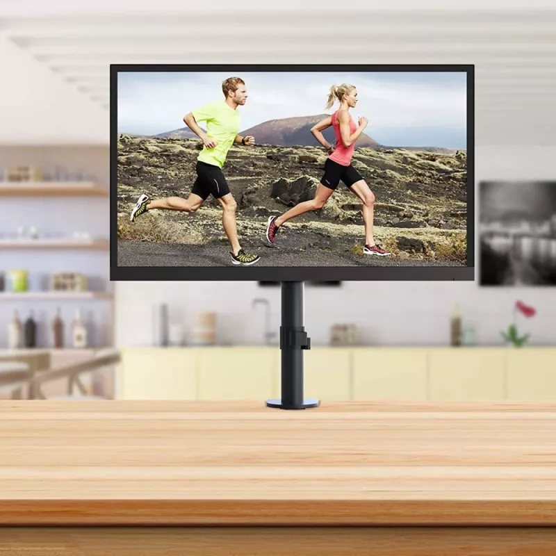 Techly ICA-LCD 500BK supporto da scrivania per monitor 13–30 pollici (76,2 cm), fino a 15 kg, VESA 75x75/100x100, nero