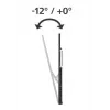 Supporto a parete per TV Hama 00220818 nero 75 kg 100