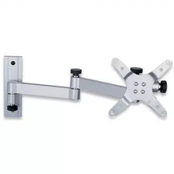 Techly 13-30 inch supporto a parete per TV LED LCD inclinabile 3 snodi argento ICA-LCD 104
