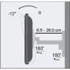 Techly ICA-LCD 2901 supporto a parete per TV LCD 13–37 pollici, inclinabile e orientabile, fino a 25 kg, VESA 75x75–200x200, nero