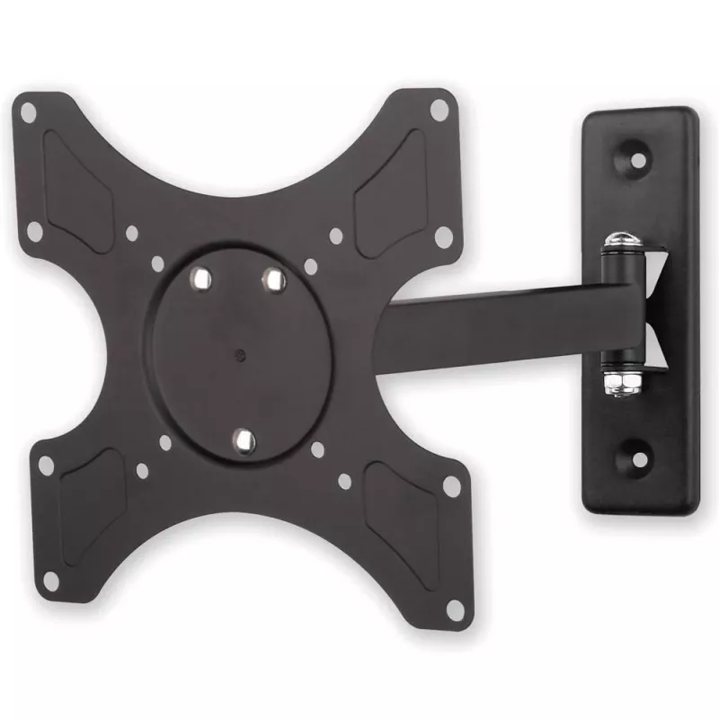 Techly ICA-LCD 2901 supporto a parete per TV LCD 13–37 pollici, inclinabile e orientabile, fino a 25 kg, VESA 75x75–200x200, nero