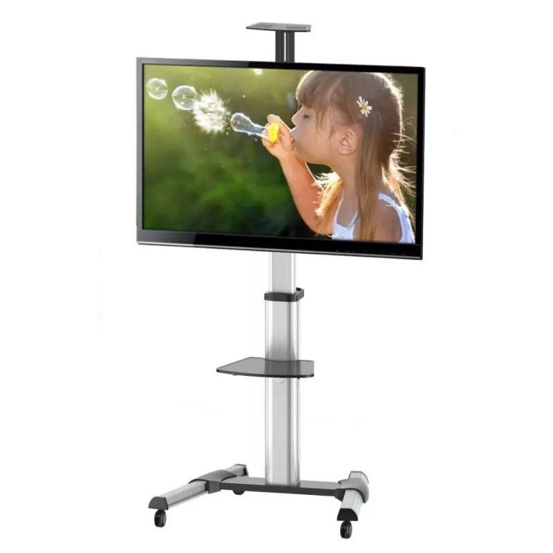 Techly supporto a pavimento carrello per LCD / LED / Plasma 37-70 con ripiano ICA-TR15