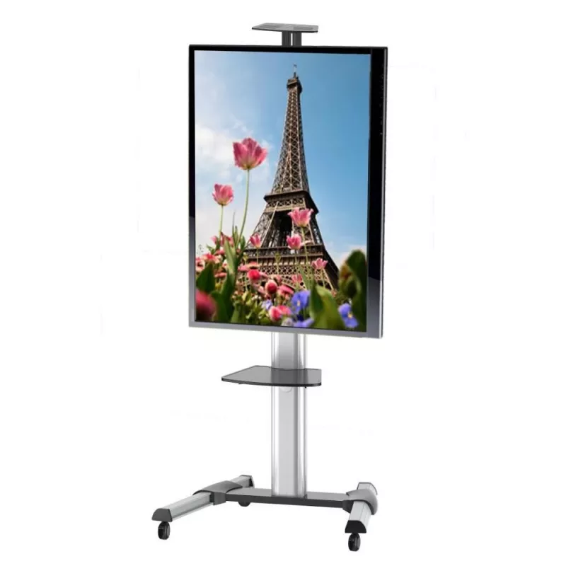 Techly supporto a pavimento carrello per LCD / LED / Plasma 37-70 con ripiano ICA-TR15