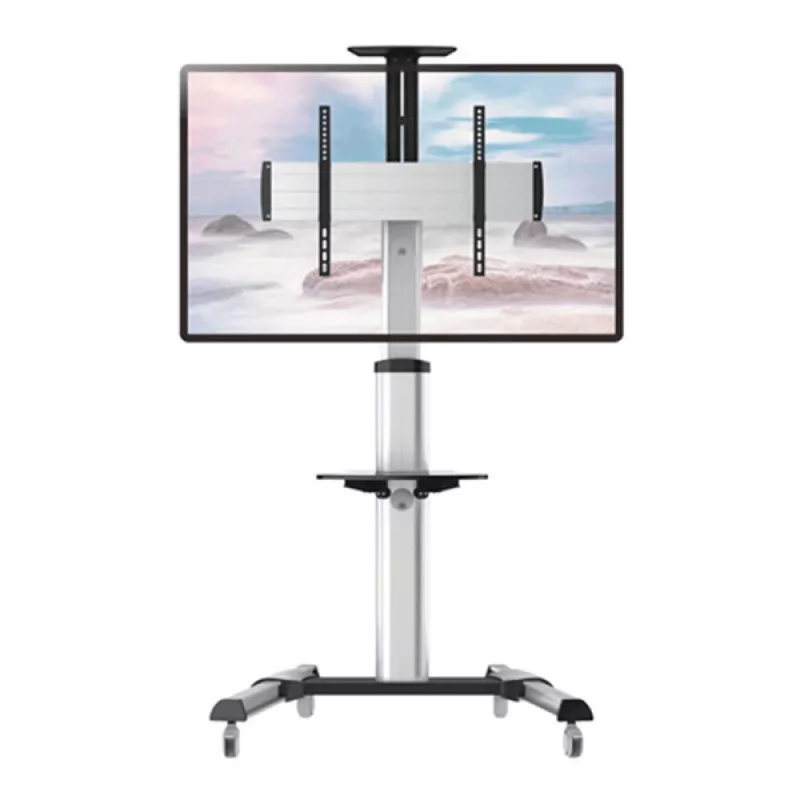 Techly supporto a pavimento carrello per LCD / LED / Plasma 37-70 con ripiano ICA-TR15