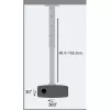 Techly supporto a soffitto per proiettore prolunga 60–102 cm argento ICA-PM 102XL