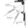 Techly supporto a soffitto pieghevole retrattile per TV LED/LCD 17