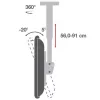 Techly supporto a soffitto telescopico universale per 2 TV LED LCD 32-55