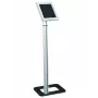 Techly ICA-TBL 1501 piantana di sicurezza da terra per tablet 9,7–10,1 pollici (25,6 cm), alluminio, VESA 75x75, argento