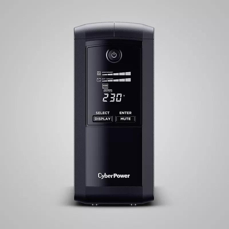 Gruppo di continuità CYBERPOWER Tracer III VP1000ELCD-FR, Line-Interactive 1 kVA (550 W), 4 uscite Type-E, LCD, USB, RS-232