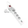 Hama 44133758 prolunga elettrica 1,4 m 5 prese AC per interni bianco