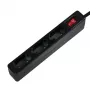 Prolunga elettrica LogiLink LPS230B 1,5 m 3 prese Schuko nero