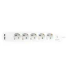 Prolunga elettrica LogiLink LPS249U 1,5 m 5 prese AC per interni bianco