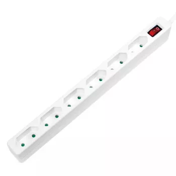 Prolunga elettrica LogiLink LPS232 1,5 m 6 uscite AC per interni bianco